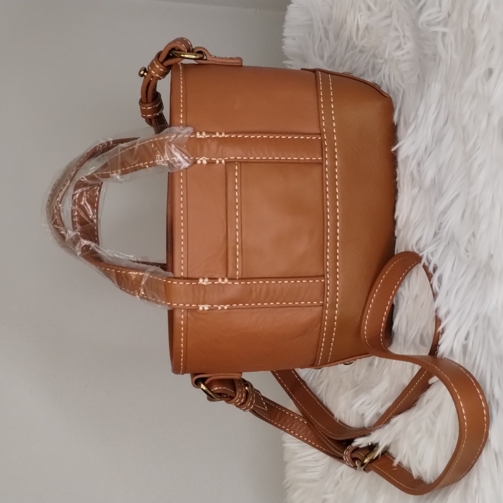 J. Crew Mini Montauk Leather Tote Bag NWOT